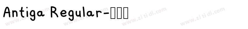 Antiga Regular字体转换
